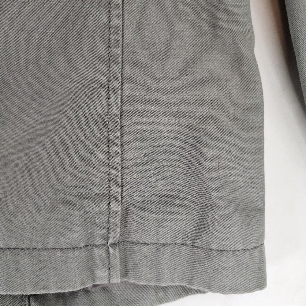 Kenneth Cole Jacket Womens Green Distressed Cargo Y2K Casualcore Button Up - Picture 8 of 14